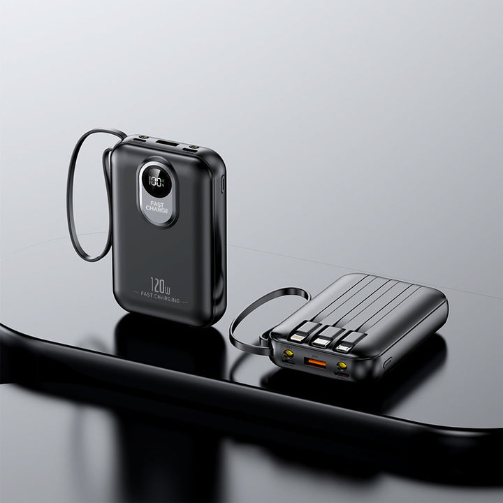 Portable power bank with fast charging function and digital charge level indicator Bowlift