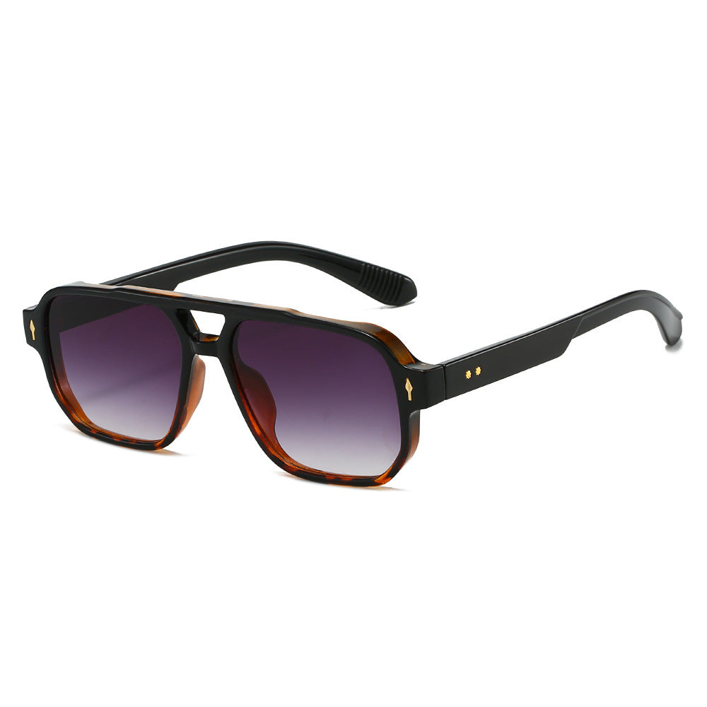 Oversized Geometric Sunglasses with Enhanced UV Protection Bowlift