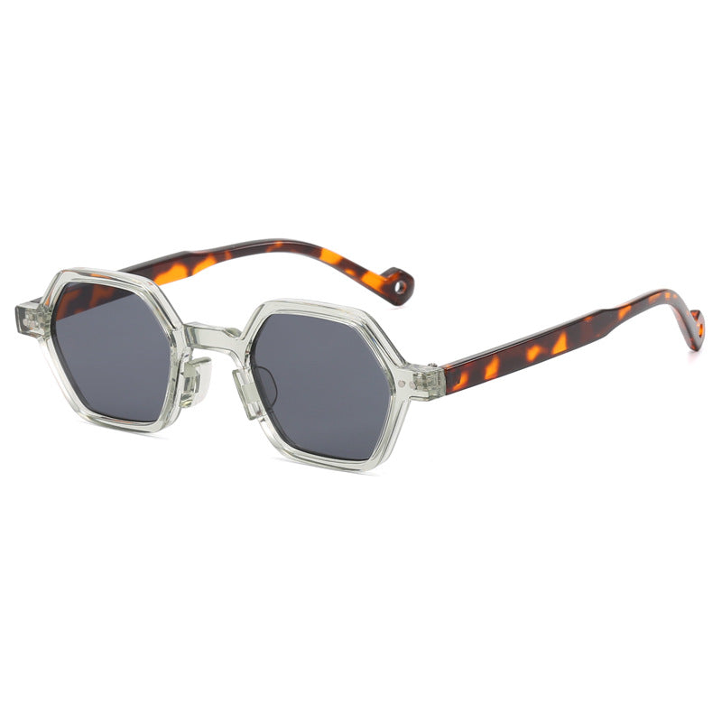 Women's Geometric Sunglasses in Modern Hexagon Design Bowlift