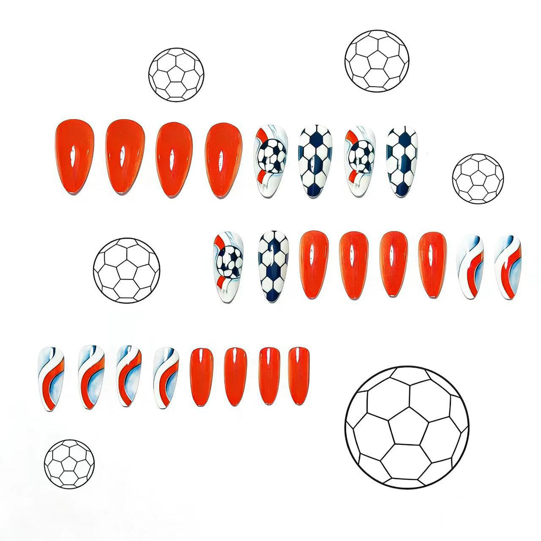 Artificials Nails in Creative Soccer Design Bowlift