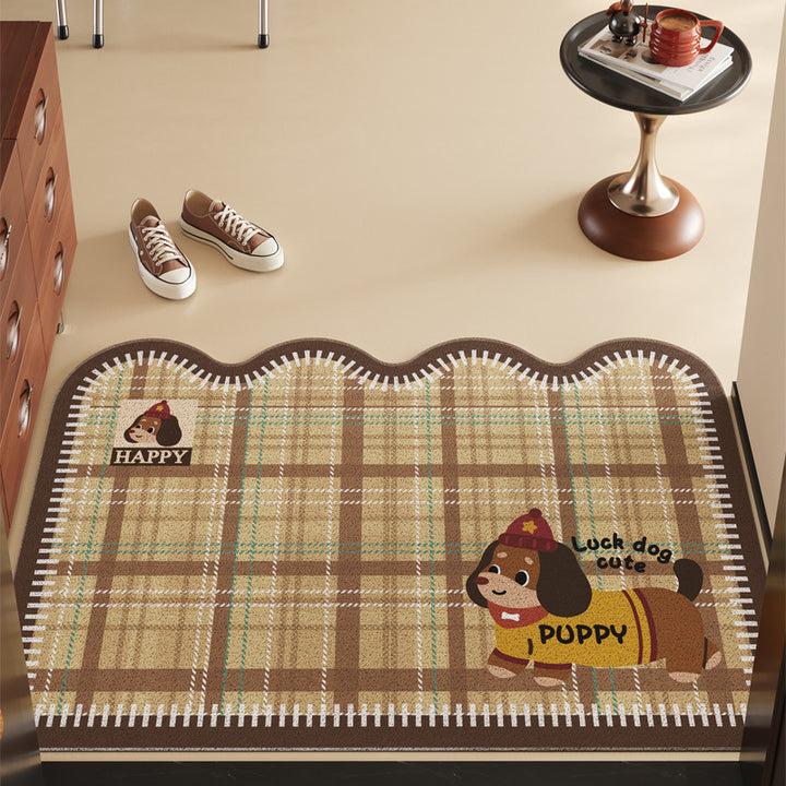 Puppy-Themed Indoor Area Mat