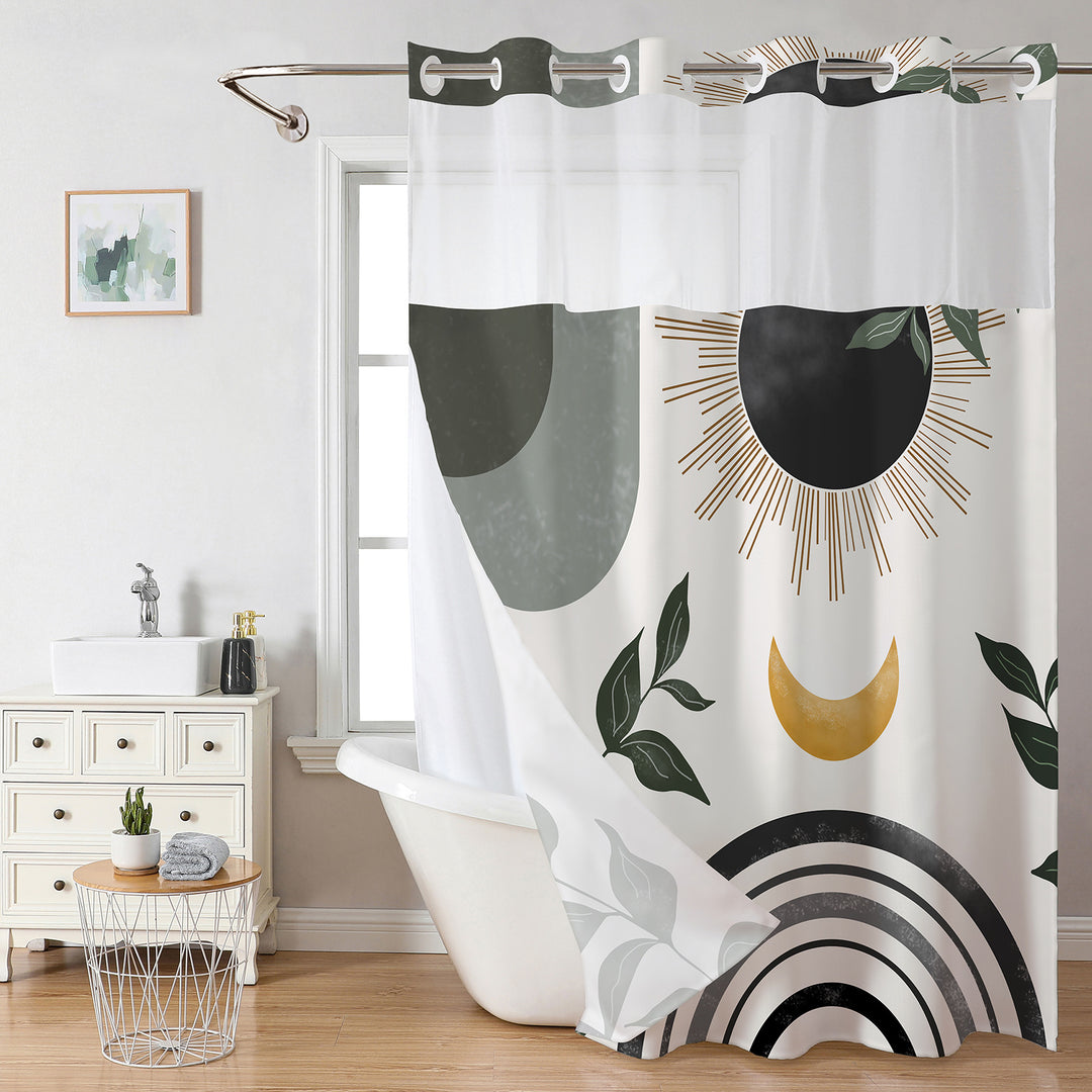 Decorative Shower Curtain Bowlift