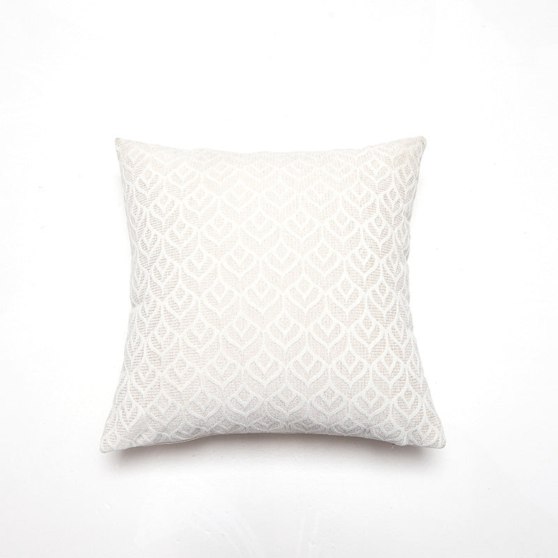 Textured Leaf Pattern Throw Pillow