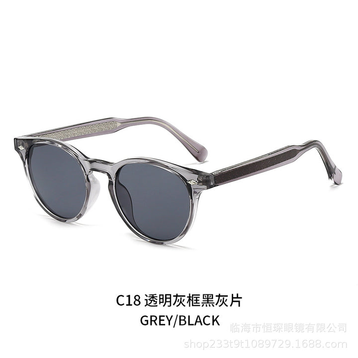 Women round sunglasses in stylish retro design Bowlift