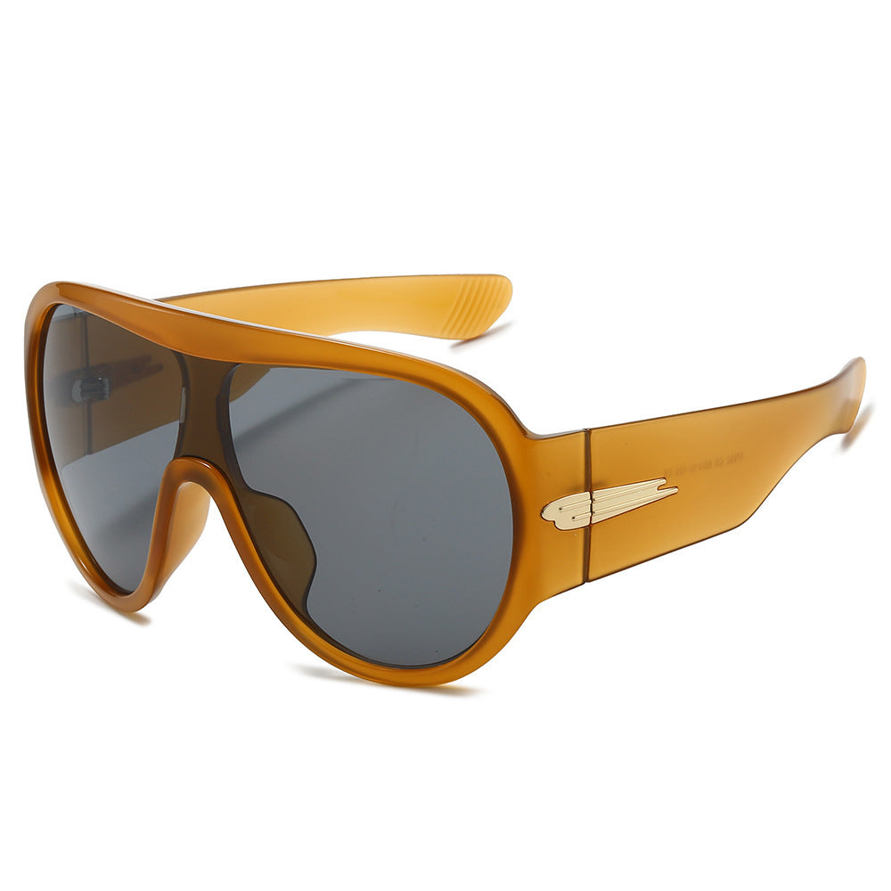 Oversized Retro Shield Sunglasses Bowlift 1787812378