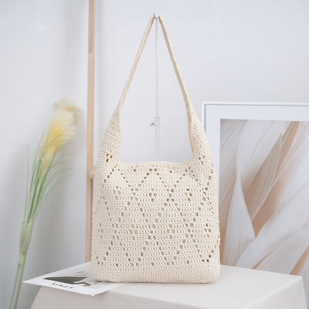 Handcrafted straw shoulder bag Bowlift