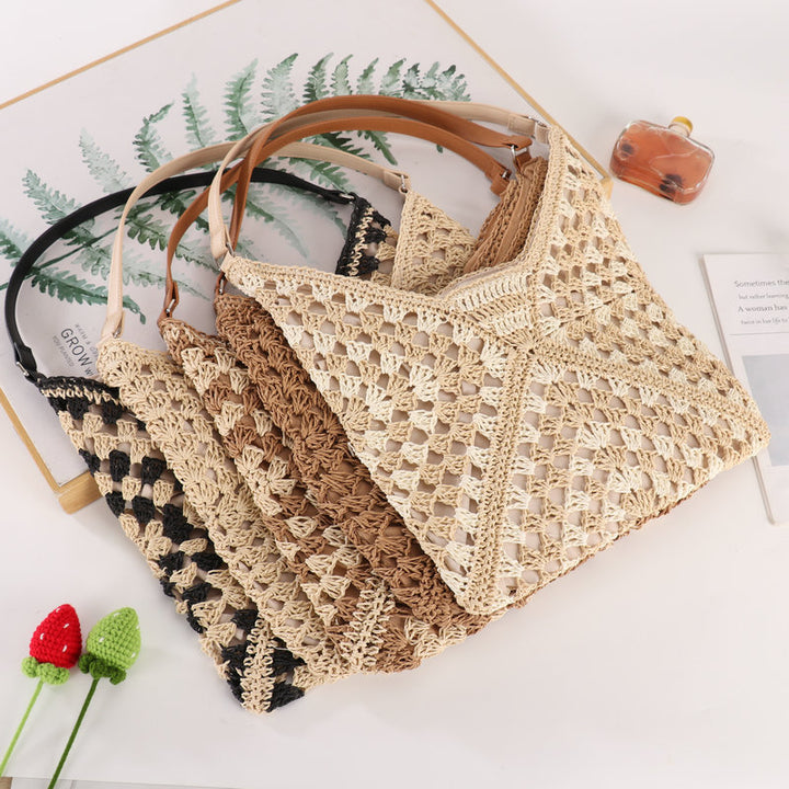 Hand-knotted Macrame Shoulder Bag Bowlift