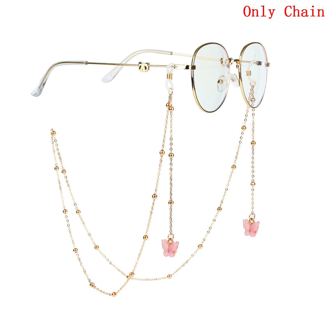 Decorative Butterfly Eyewear Chain Bowlift