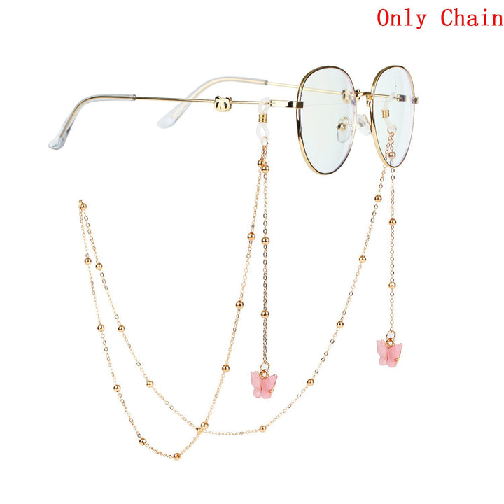 Decorative Butterfly Eyewear Chain Bowlift