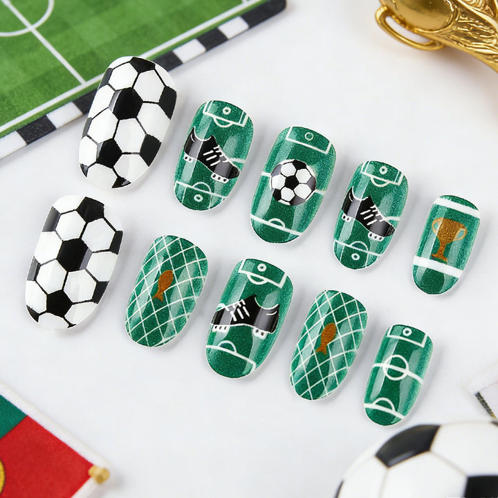 Themed Soccer Nail Art Set Bowlift