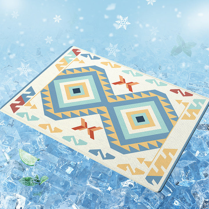 Geometric Patterned Indoor Outdoor Area Mat Bowlift