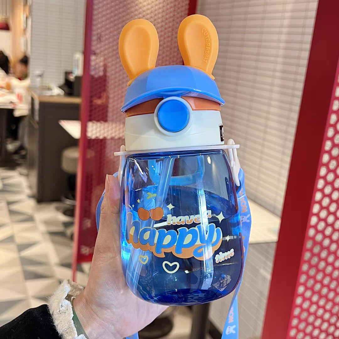 Ladies Stylish Water Bottle with Bunny Lid Bowlift