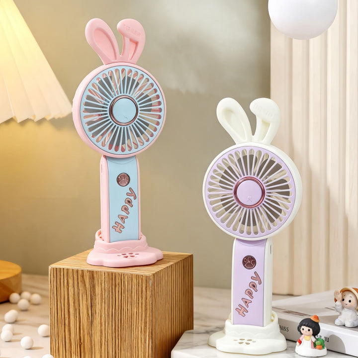 Women's Portable USB Fan with Playful Animal Design Bowlift