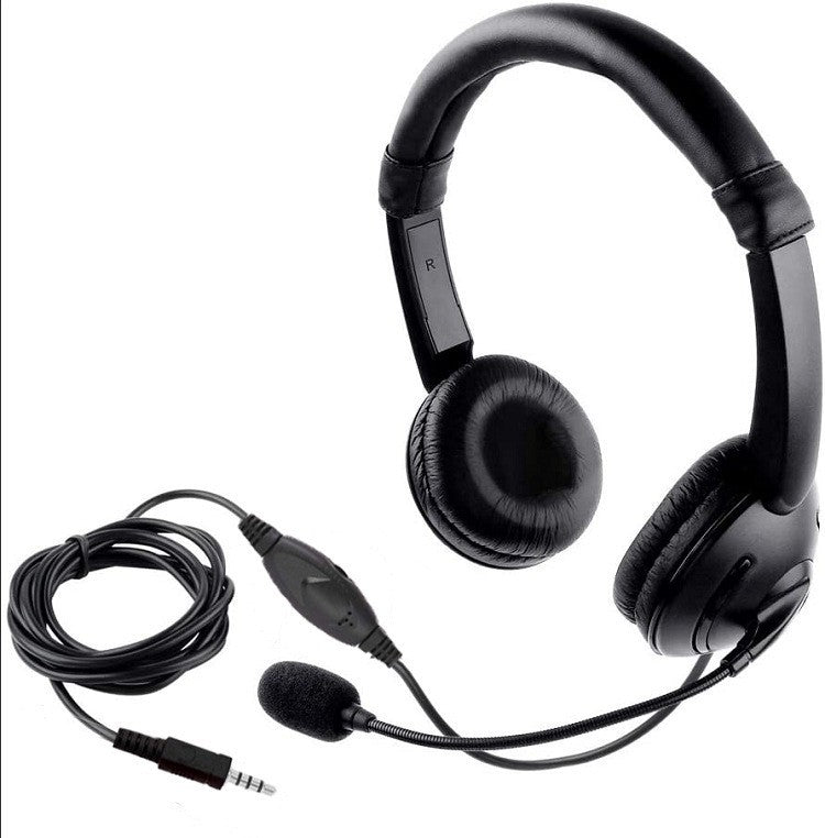 Lightweight Wired Headset with Microphone Bowlift