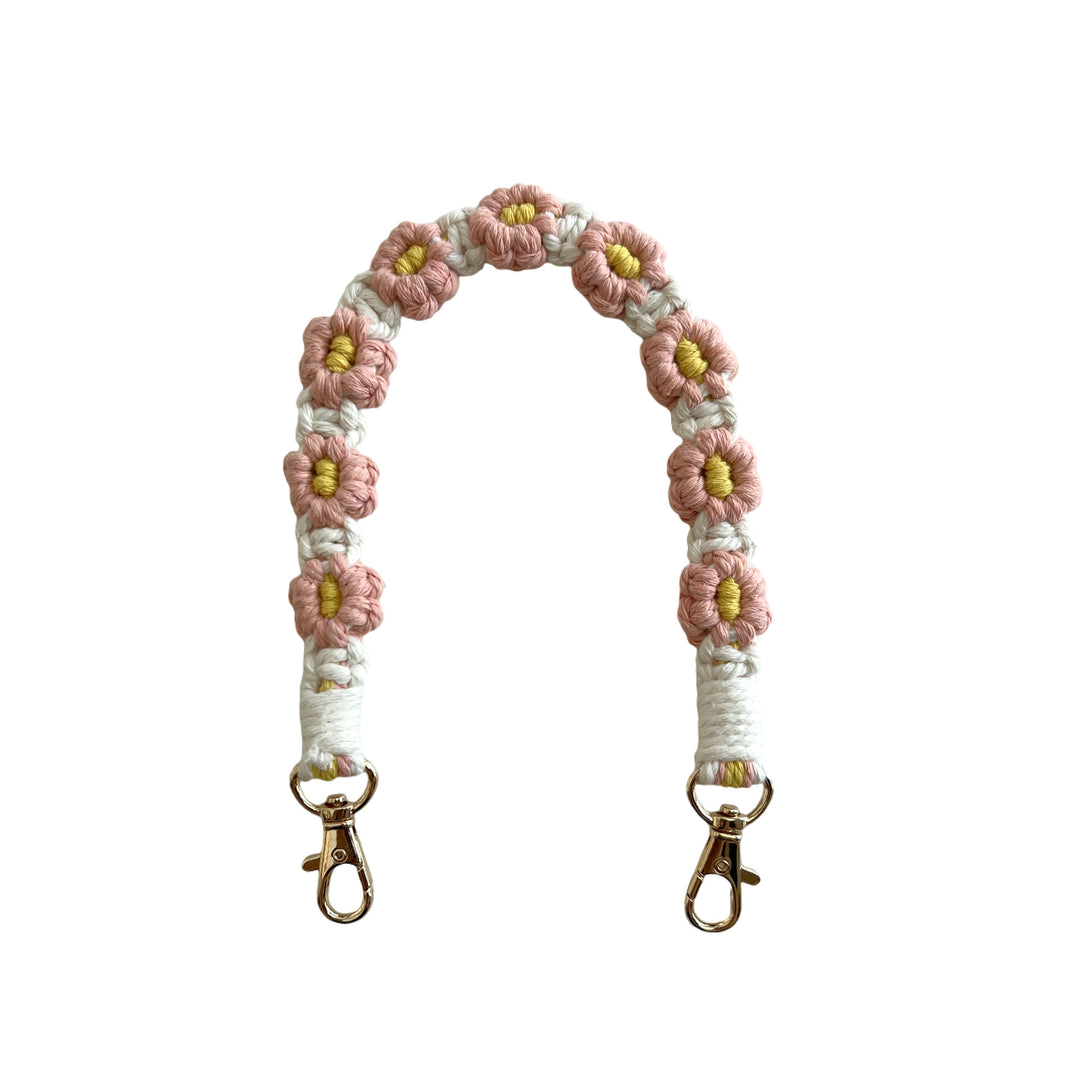Floral Macrame Keychain Strap Bowlift