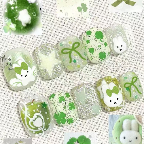 Playful Bunny-Themed Nail Art Set Bowlift