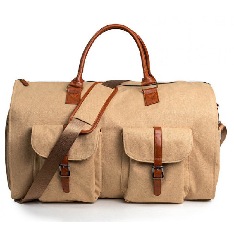 Stylish Leather Travel Duffel Bag Bowlift