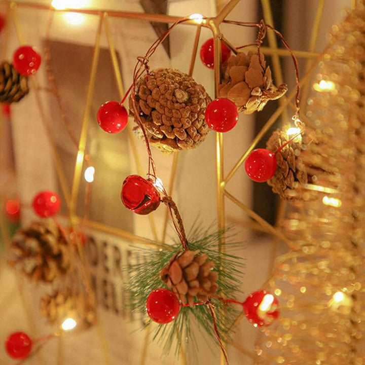 Decorative Pine Cone String Lights Bowlift