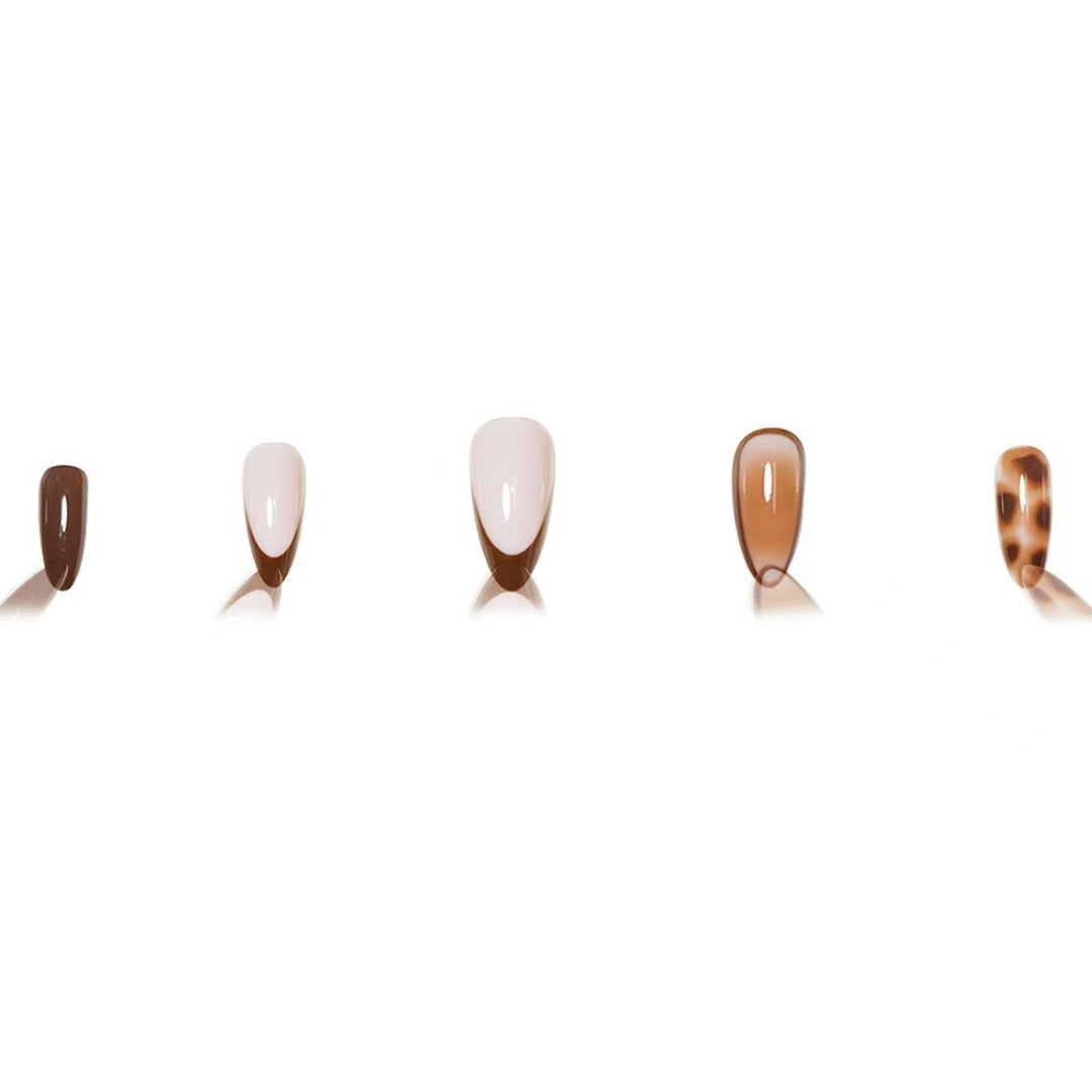Artistic Stiletto Press-On Nails with Glossy Finish Bowlift