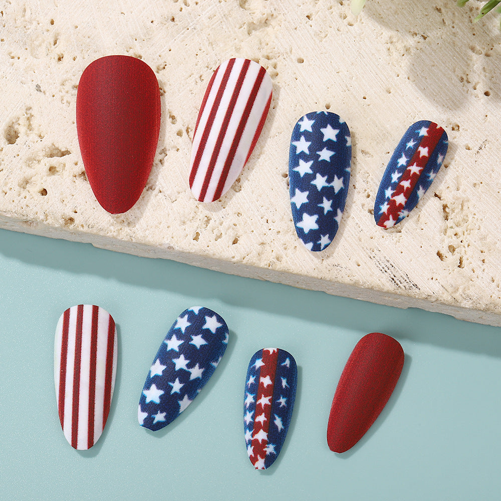Creative nail art with patriotic designs Bowlift