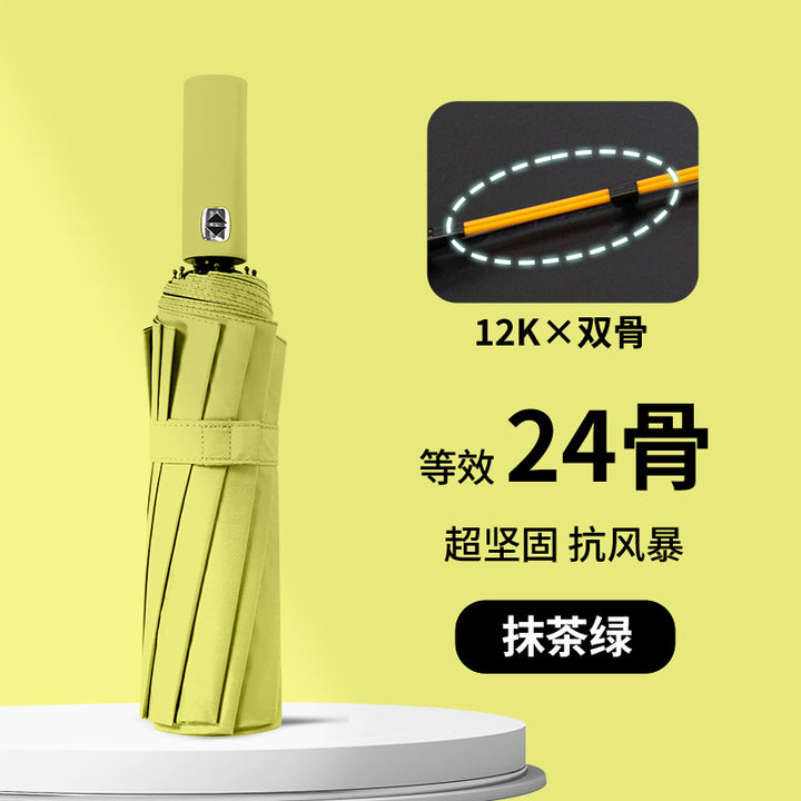 Ladies wind and rain protection umbrella with advanced double structure design Bowlift