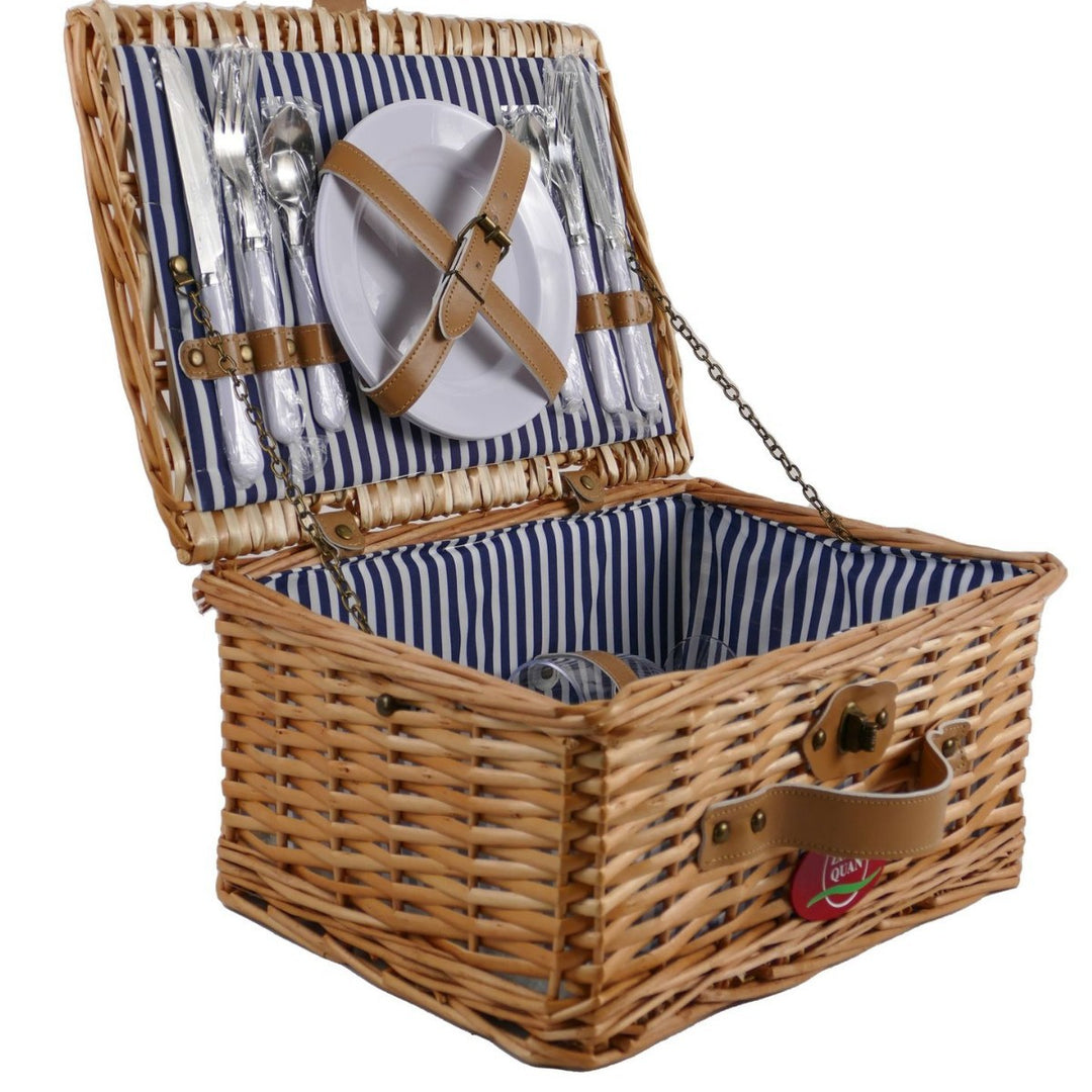 Women’s picnic basket with integrated dish set Bowlift