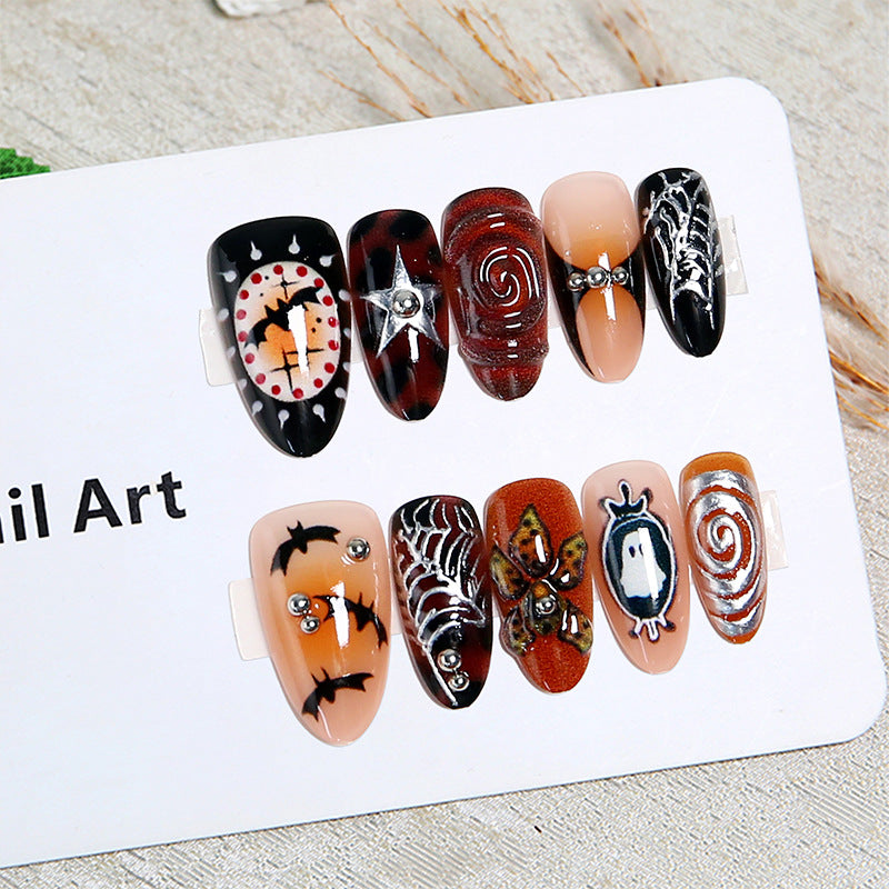 Artistic Halloween Nail Tips Bowlift