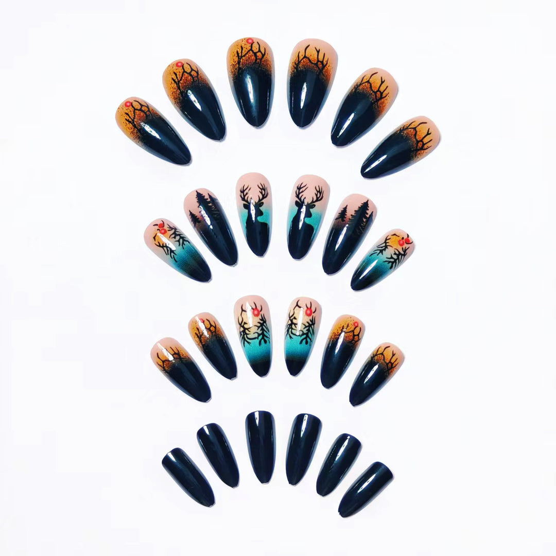 Festive Winter-Themed Nail Art Bowlift