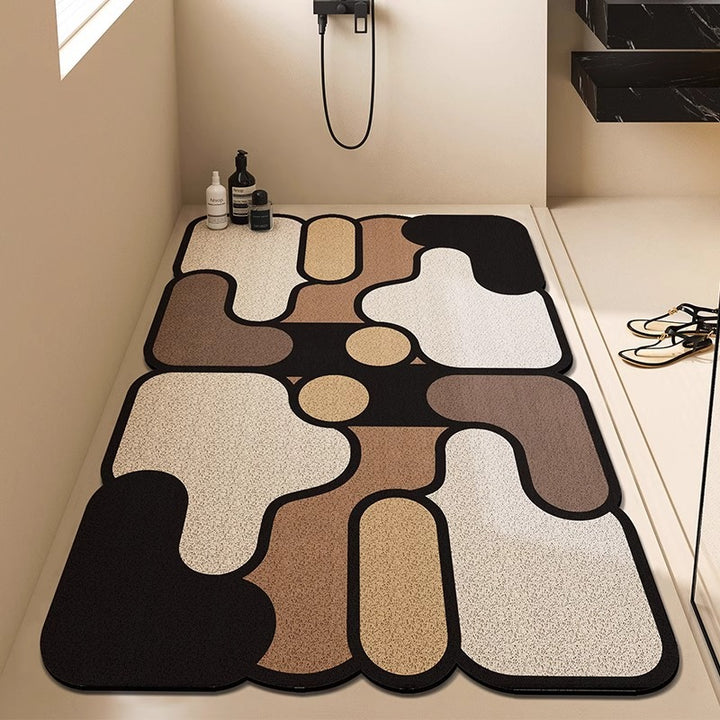 Modern Geometric Bath Mat Bowlift