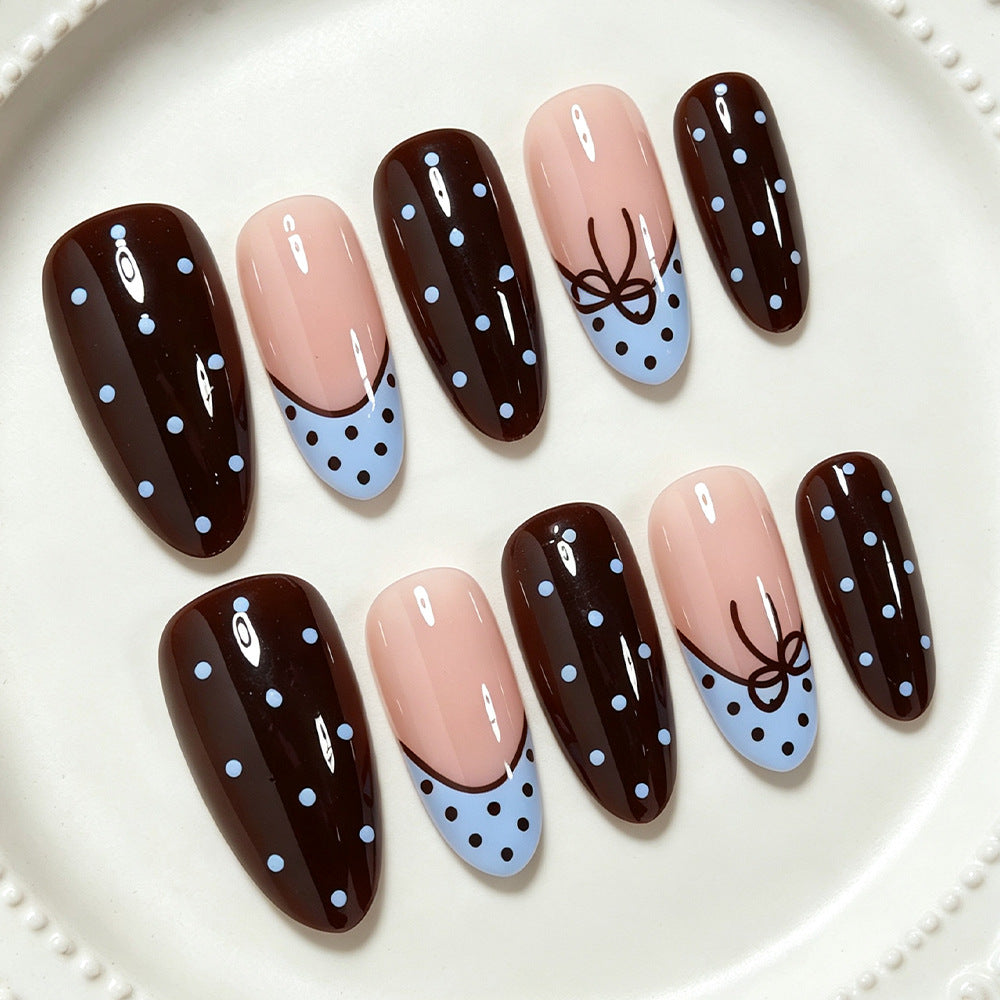 Playful Polka Dot Press-On Nail Set Bowlift