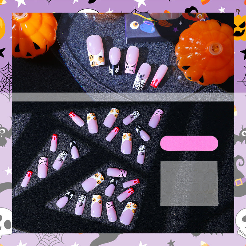 Creative Halloween Nail Art Set with Spooky Designs Bowlift