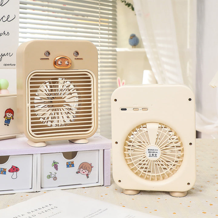 Women's Portable Mini Fan with Animal Design Bowlift
