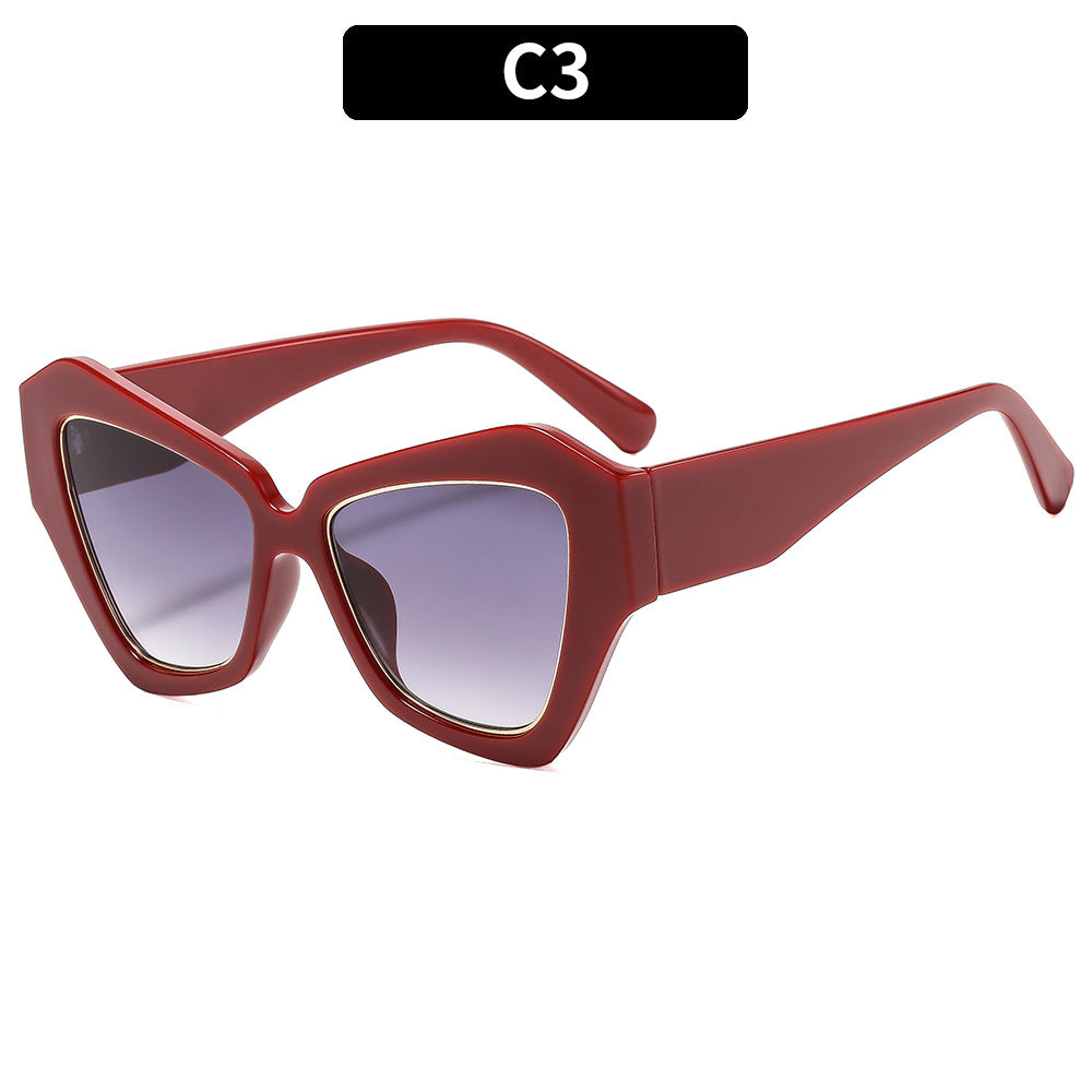 Fashionable Triangular Frame Sunglasses
