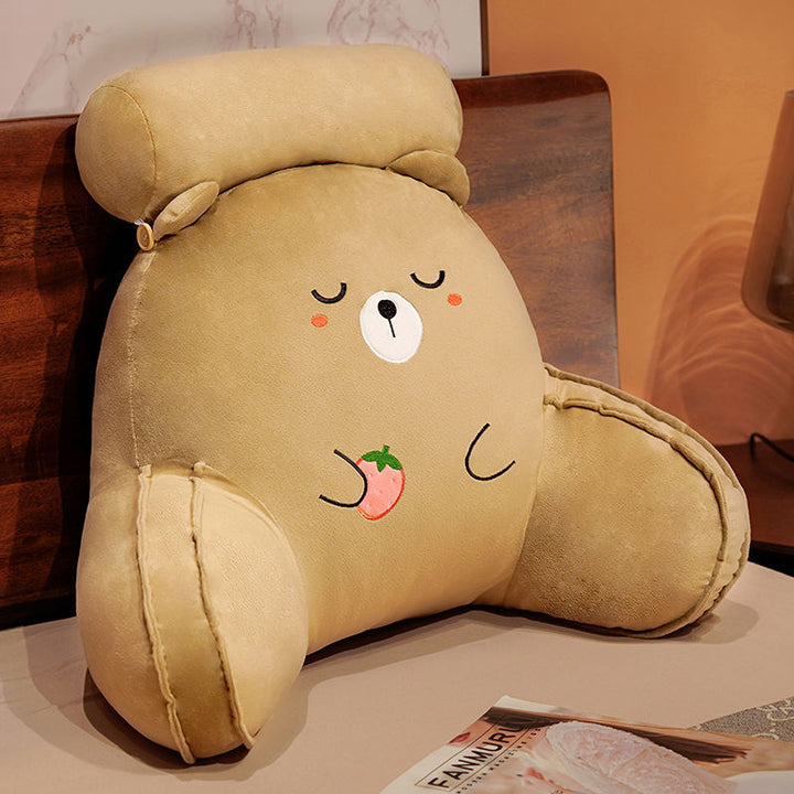Cozy back support pillow with bear motifs Bowlift