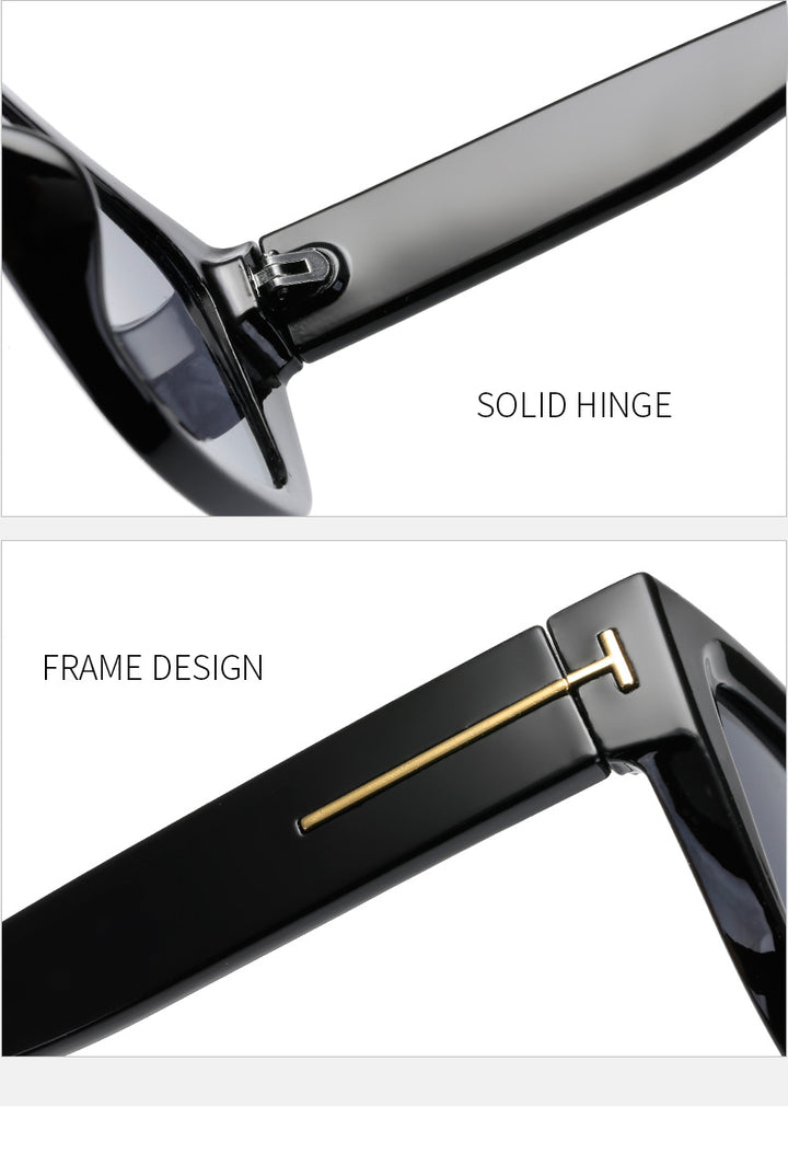 Women's fashionable square sunglasses with elegant frame Bowlift