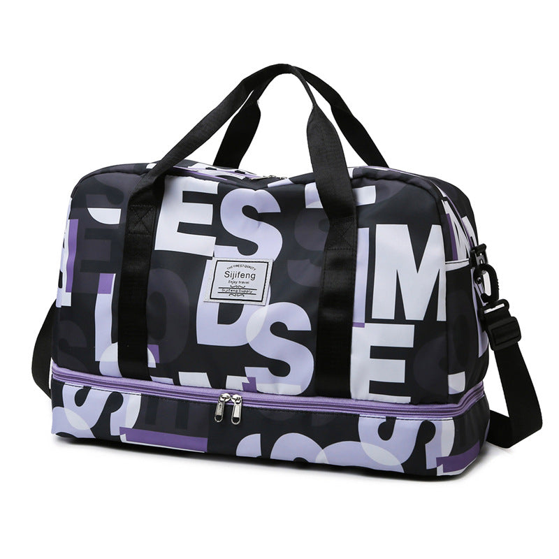 Stylish Sports Travel Duffle Bag with Multiple Compartments Bowlift