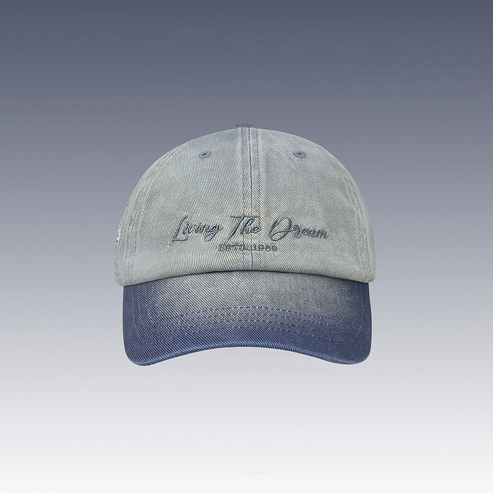 Vintage-Inspired Washed Denim Cap