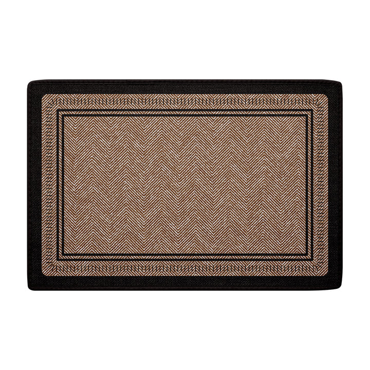 Herringbone Patterned Indoor Entry Mat Bowlift