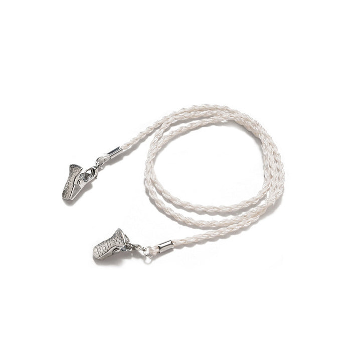 Braided Faux Leather Eyewear Holder Bowlift