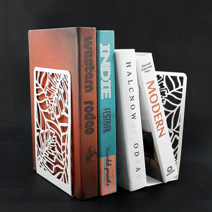 Decorative Leaf Design Bookends