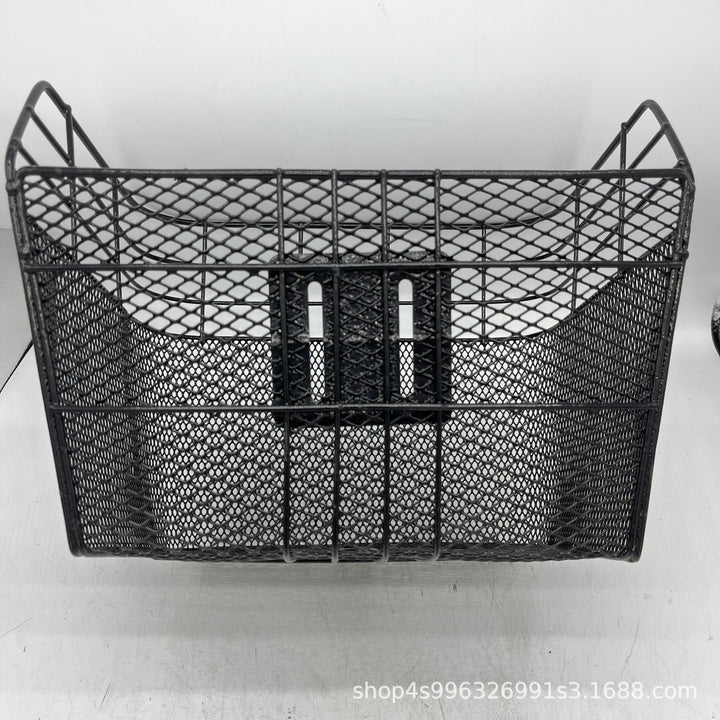 removable mesh front bicycle basket with quick-release mount Bowlift