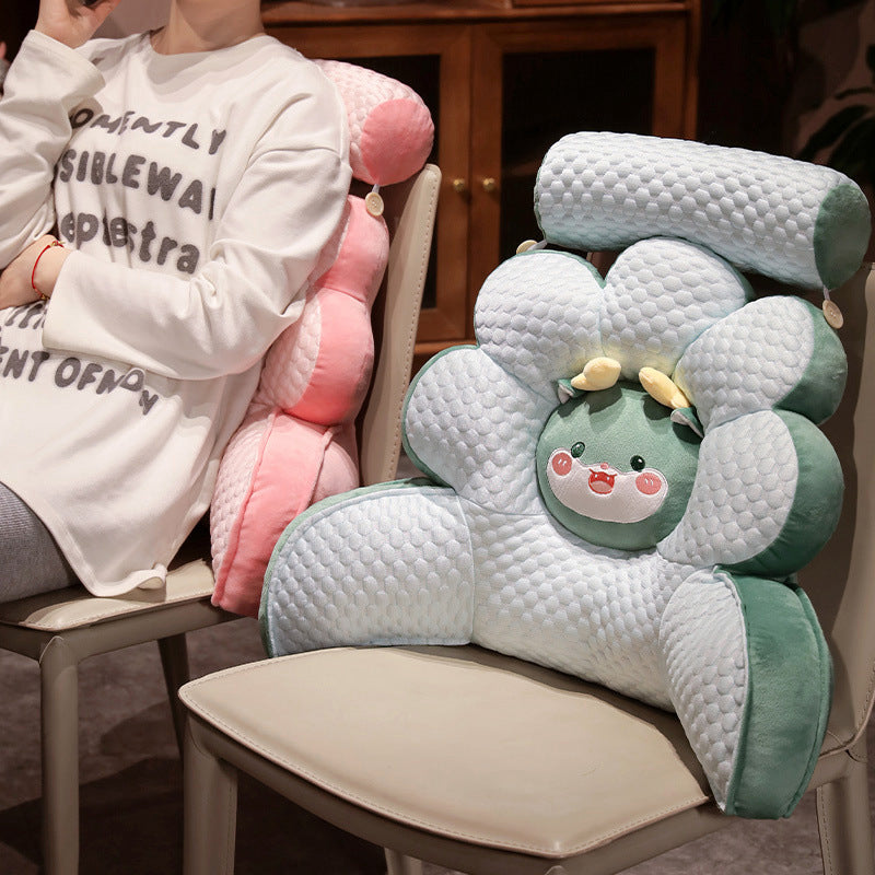 Seat cushion with ergonomic flower design Bowlift