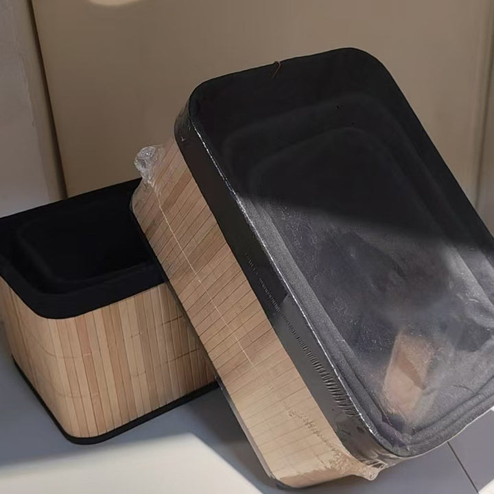 Storage basket with natural bamboo design Bowlift