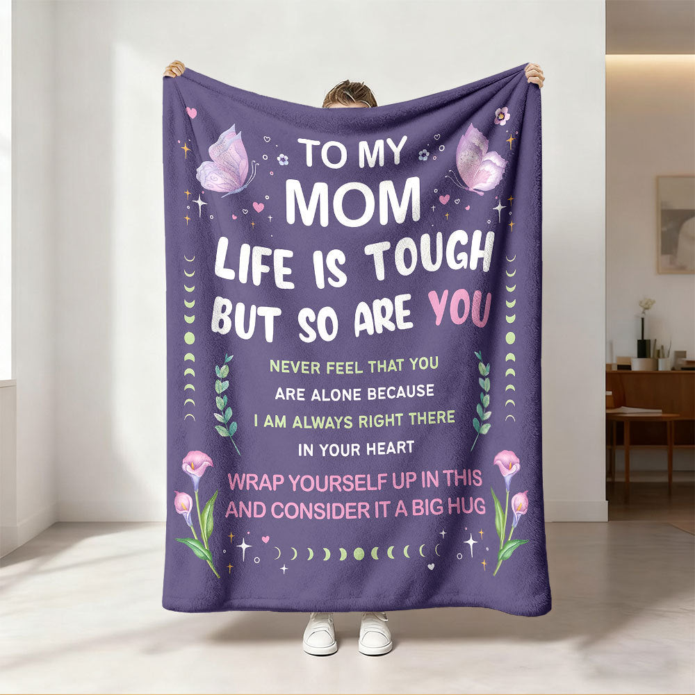 Inspirational Message Fleece Blanket
