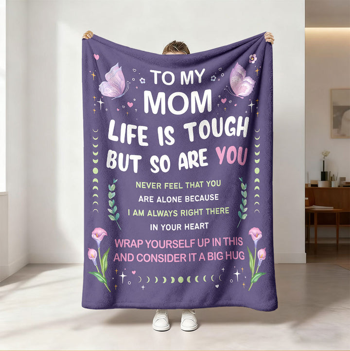 Inspirational Message Fleece Blanket