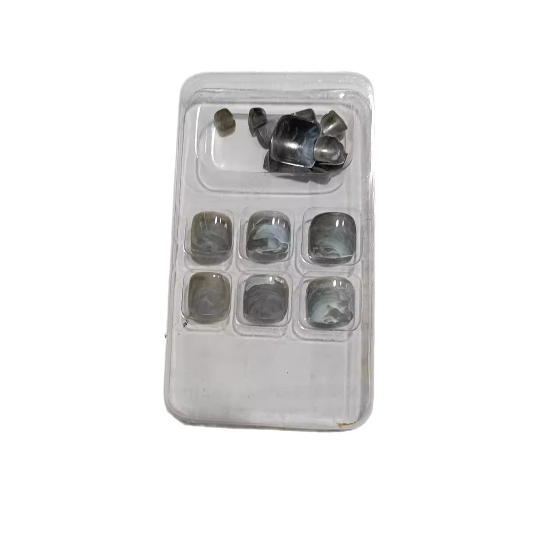 Marble Effect Press-On Nail Set Bowlift