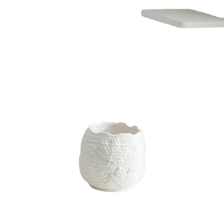 Textured Ceramic Flower Pot Bowlift