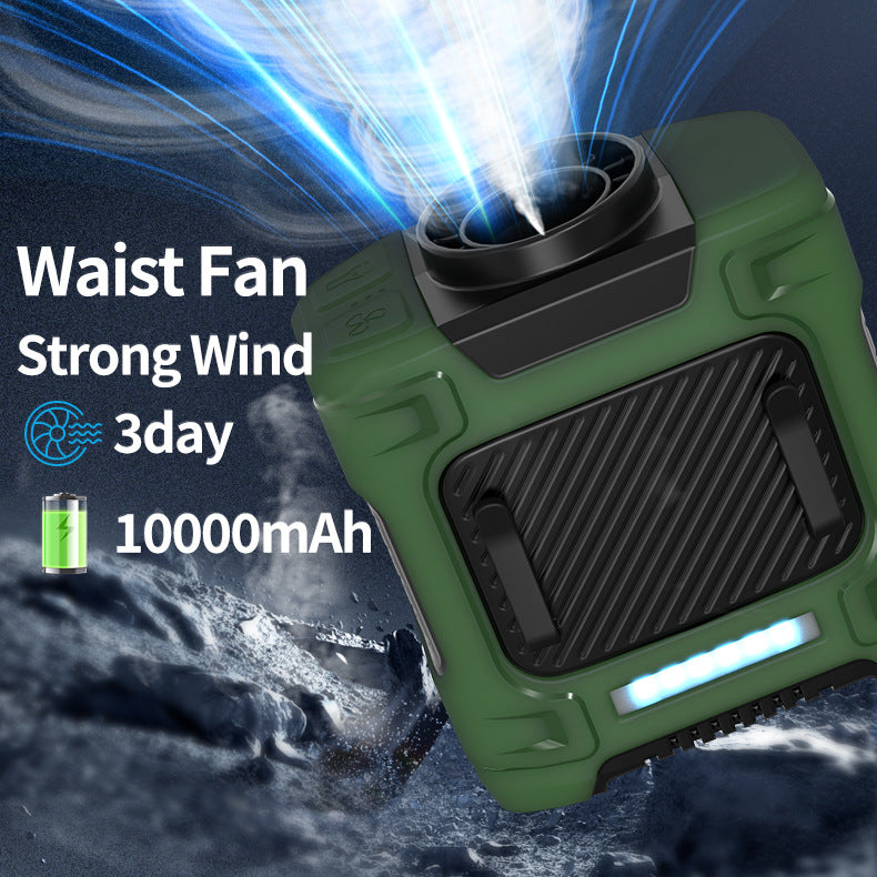 Unisex Portable Waist Fan with Powerful Wind Bowlift
