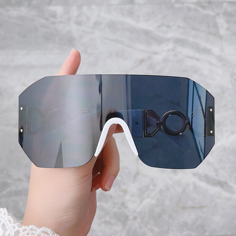 Fashion Statement Wide-Brim Shield Sunglasses Bowlift