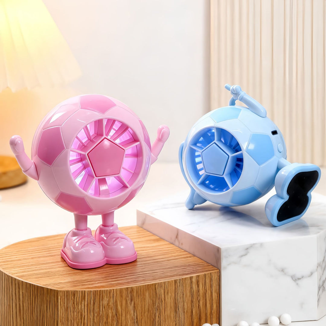 Women Creative Table Fan in Soccer Motif Bowlift